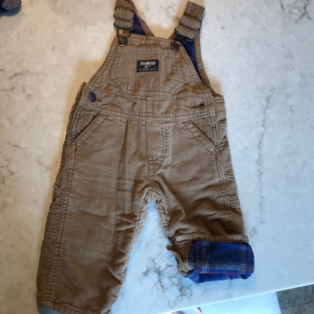 Oshkosh lined corduroy overalls